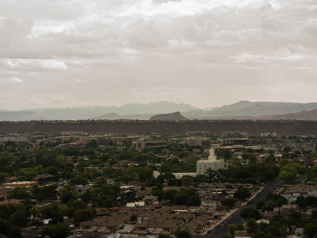 The St. George valley at dusk
